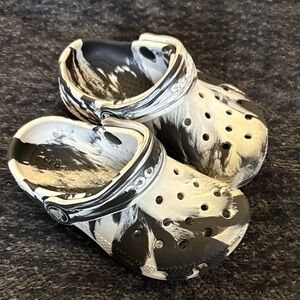 CROCS Kids Black and White Water Shoes